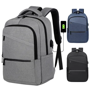 Мужские Рюкзаки с USB-портом для зарядки, 17-дюймовая сумка для ноутбука, Водонепроницаемая швейцарская многофункциональная деловая дорожная сумка