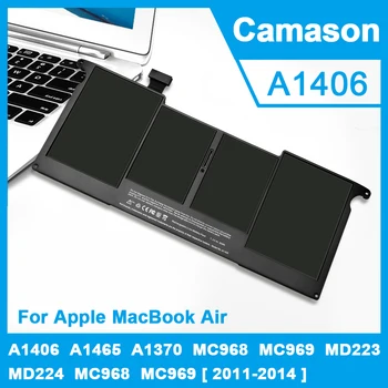 Camason A1406 Аккумулятор Для ноутбука Apple Macbook Air Аккумуляторы Для ноутбуков macbook A1370 A1465 MC968 MC969 MD223 MD224 MC968 MC969