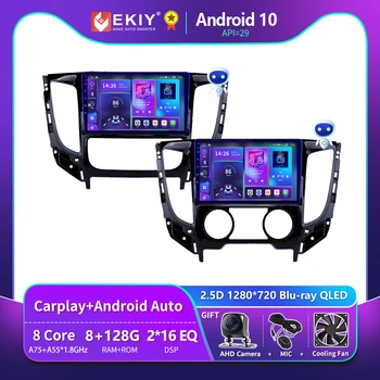EKIY T900 Для Mitsubishi L200 5 2015-2019 Автомобильный Радиоприемник Мультимедийная система Магнитофон Навигация GPS Стерео Авто Carplay Без 2din
