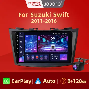 Jodofo Автомобильный Радиоприемник Стерео Android 12 Для Suzuki Swift 4 2011 2012 2013 2014 2015 Мультимедийный Видеоплеер 2 din Аудио GPS Carplay