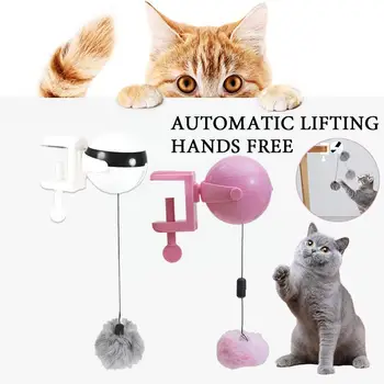 Электрическая Кошка Забавная Игрушка Автоматический Подъем Плюшевого Мяча Cat Teaser Интерактивные Игрушки В Помещении Smart Для Кошек Котенок Игрушки Для Домашних Животных Suppl V1M8
