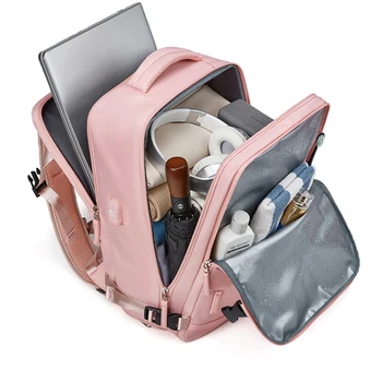 Рюкзак для путешествий для женщин, Большой рюкзак для путешествий, расширяемые рюкзаки для переноски, Рюкзак для походов, спортзала